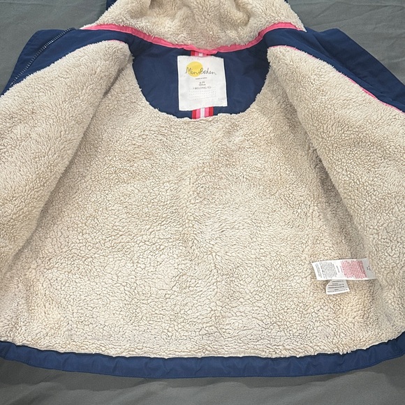 Mini Boden Navy Unicorn Puffer Jacket - Picture 2 of 11